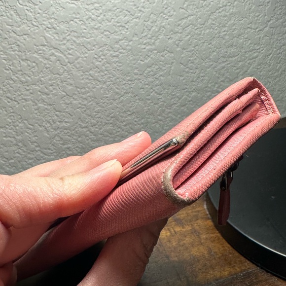Prada Saffiano Pink Long Leather Wallet - Picture 13 of 16